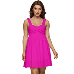 Fashion Fuchsia Pink	 - 	ruffle Strap Babydoll Chiffon Dress by ColorfulDresses