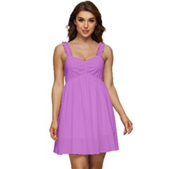 French Mauve Purple	 - 	ruffle Strap Babydoll Chiffon Dress by ColorfulDresses