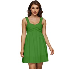 Medium Spring Green	 - 	ruffle Strap Babydoll Chiffon Dress by ColorfulDresses