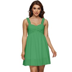 Clover Green	 - 	ruffle Strap Babydoll Chiffon Dress by ColorfulDresses