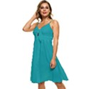 Viridian Green	 - 	Sleeveless Tie Front Chiffon Dress View2