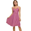 Tulip Pink	 - 	Sleeveless Tie Front Chiffon Dress View1