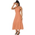 Light Orange	 - 	Tie-Strap Tiered Midi Chiffon Dress View2