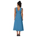 Regatta Blue	 - 	Sleeveless Cross Front Cocktail Midi Chiffon Dress View4