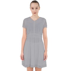 Chalice Silver Grey	 - 	adorable In Chiffon Dress by ColorfulDresses