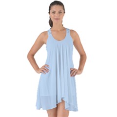 Blue Sea	 - 	show Some Back Chiffon Dress by ColorfulDresses