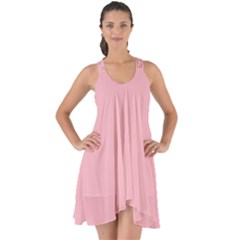 Lemonade Pink	 - 	show Some Back Chiffon Dress by ColorfulDresses