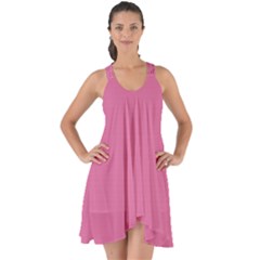 China Pink	 - 	show Some Back Chiffon Dress by ColorfulDresses