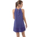 Blue Iris	 - 	Halter Tie Back Chiffon Dress View2