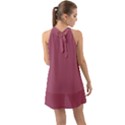 China Rose	 - 	Halter Tie Back Chiffon Dress View2