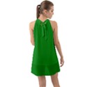 Dark Emerald Green	 - 	Halter Tie Back Chiffon Dress View2