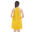 Mikado Yellow	 - 	Halter Neckline Chiffon Dress View2