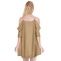 Wood Brown	 - 	Cutout Spaghetti Strap Chiffon Dress View2