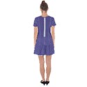 Blue Iris	 - 	Drop Hem Mini Chiffon Dress View2