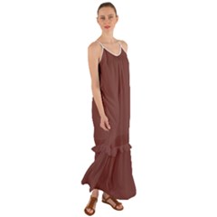 Bole Brown	 - 	cami Maxi Ruffle Chiffon Dress by ColorfulDresses