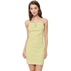 Yellow Iris	 - 	summer Tie Front Dress by ColorfulDresses