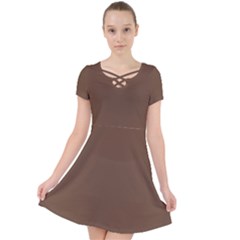 Deep Tuscan Brown	 - 	caught In A Web Dress