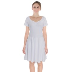 Gainsboro Grey	 - 	short Sleeve Bardot Dress