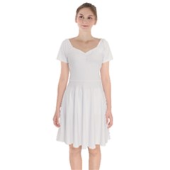 Alabaster	 - 	short Sleeve Bardot Dress