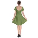 Olive Green	 - 	Short Sleeve Bardot Dress View2