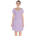 Thistle Purple	 - 	Short Sleeve Bardot Dress View1