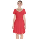 Rose Red	 - 	Short Sleeve Bardot Dress View1