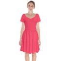 Sizzling Red	 - 	Short Sleeve Bardot Dress View1