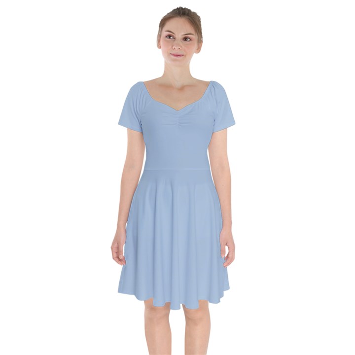 Cashmere Blue	 - 	Short Sleeve Bardot Dress