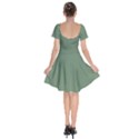 Dark Sage Green	 - 	Short Sleeve Bardot Dress View2