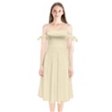 Dutch White	 - 	Shoulder Tie Bardot Midi Dress View1