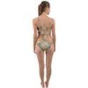 Retro Pastel Flowers Wrap Around Bikini Set View2