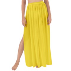 Butter Yellow	 - 	maxi Chiffon Tie-up Sarong by ColorfulWomensWear