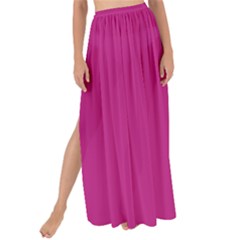 Dark Carnation Pink	 - 	maxi Chiffon Tie-up Sarong