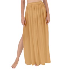 Earth Yellow	 - 	maxi Chiffon Tie-up Sarong by ColorfulWomensWear