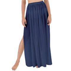 Space Cadet Blue	 - 	maxi Chiffon Tie-up Sarong by ColorfulWomensWear