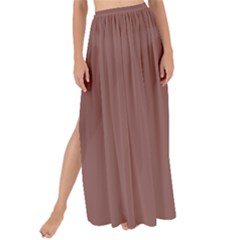 Rose Taupe Brown	 - 	maxi Chiffon Tie-up Sarong