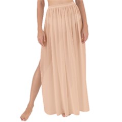 Soft Apricot Orange	 - 	maxi Chiffon Tie-up Sarong