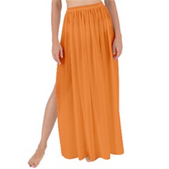 Tangerine Orange	 - 	maxi Chiffon Tie-up Sarong