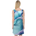 Pastel Sea Waves Sleeveless Satin Nightdress View2