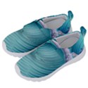 Pastel Sea Waves Kids  Velcro No Lace Shoes View2