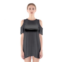 Iridium Grey	 - 	shoulder Cutout One Piece Dress