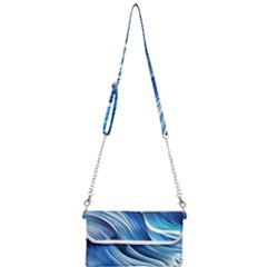 Sunny Ocean Wave Mini Crossbody Handbag by GardenOfOphir