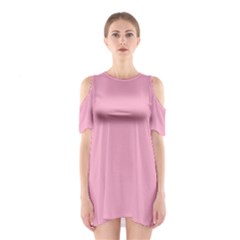 Nadeshilo Pink	 - 	shoulder Cutout One Piece Dress by ColorfulDresses