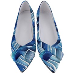 Sunny Ocean Wave Women s Bow Heels by GardenOfOphir