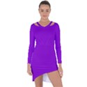 French Violet Purple	 - 	Asymmetric Cut-Out Shift Dress View1