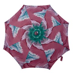 Ocean Waves In Pink Hook Handle Umbrellas (large) by GardenOfOphir