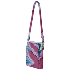 Ocean Waves In Pink Multi Function Travel Bag by GardenOfOphir