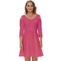 Fruit Dove Pink	 - 	Shoulder Cut Out Zip Up Dress View1