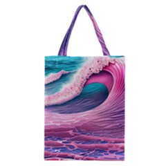 Pink Waves On The Beach Ii Classic Tote Bag