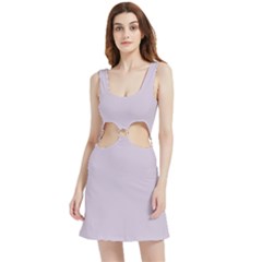 Languid Lavender Purple	 - 	velour Cutout Dress by ColorfulDresses